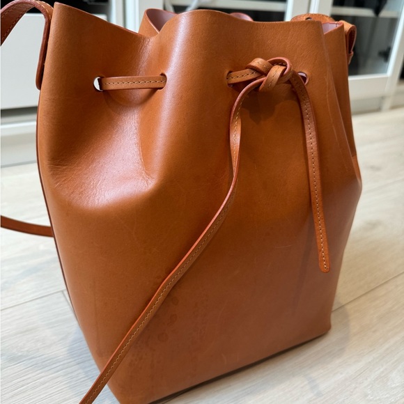 Mansur Gavriel Bucket Bag in color Camello/Rose - Picture 3 of 15